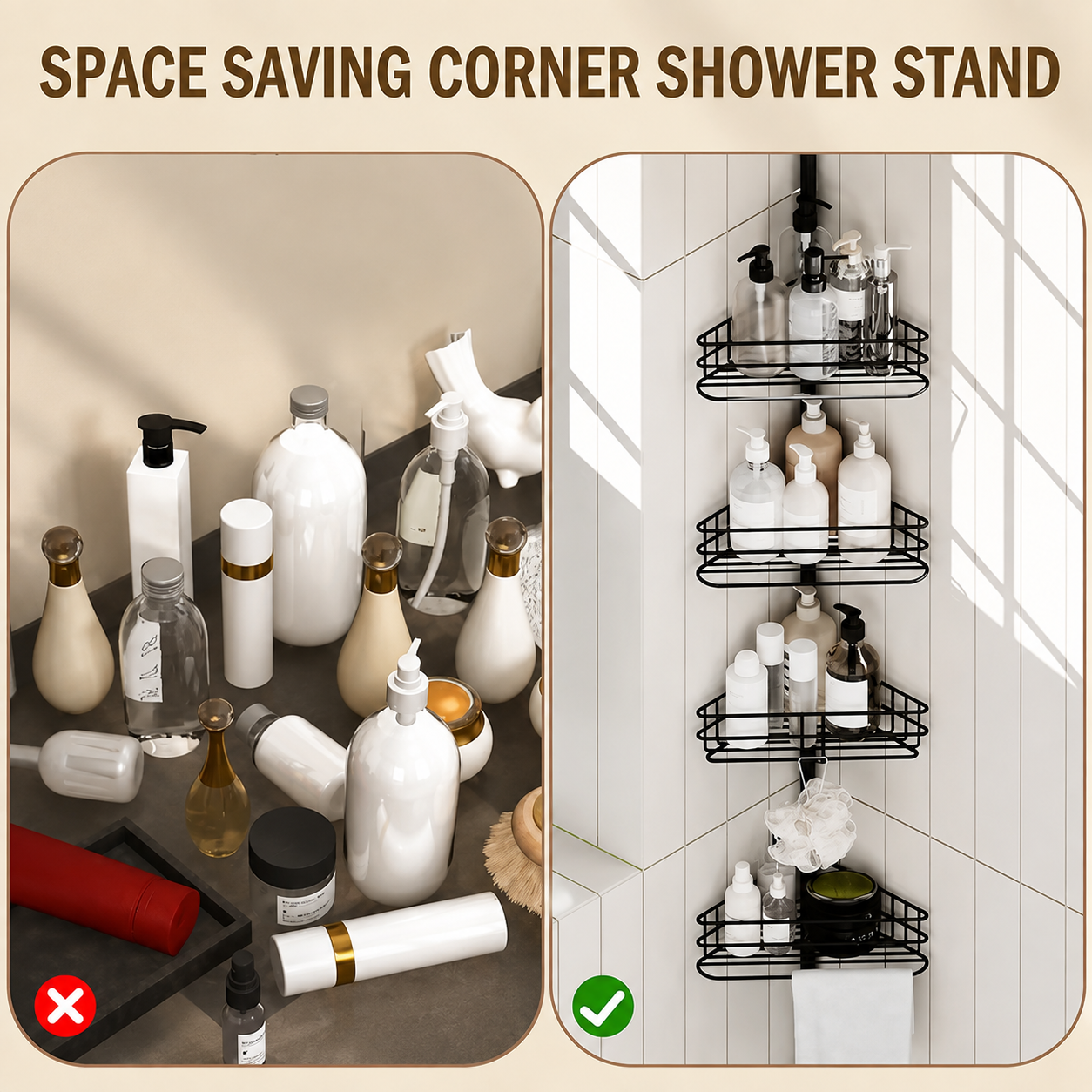 4-Tier Corner Shower Caddy