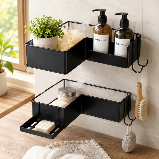 2-Pack Adhesive Corner Shower Caddy